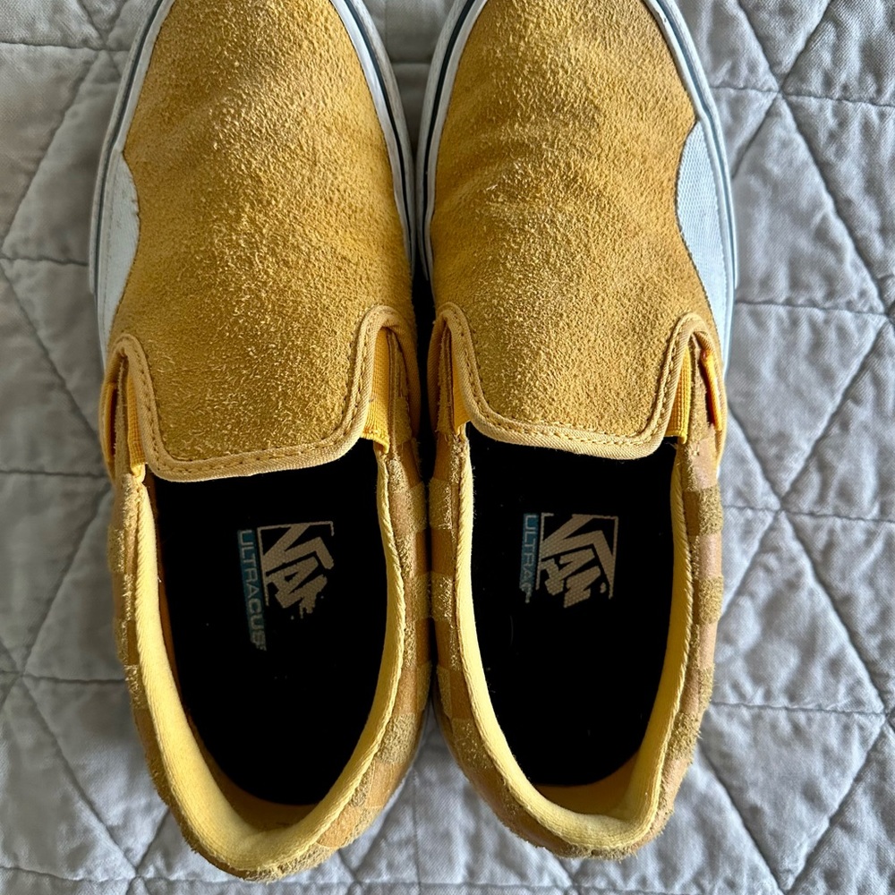 Vans Yellow Slip-On Shoes